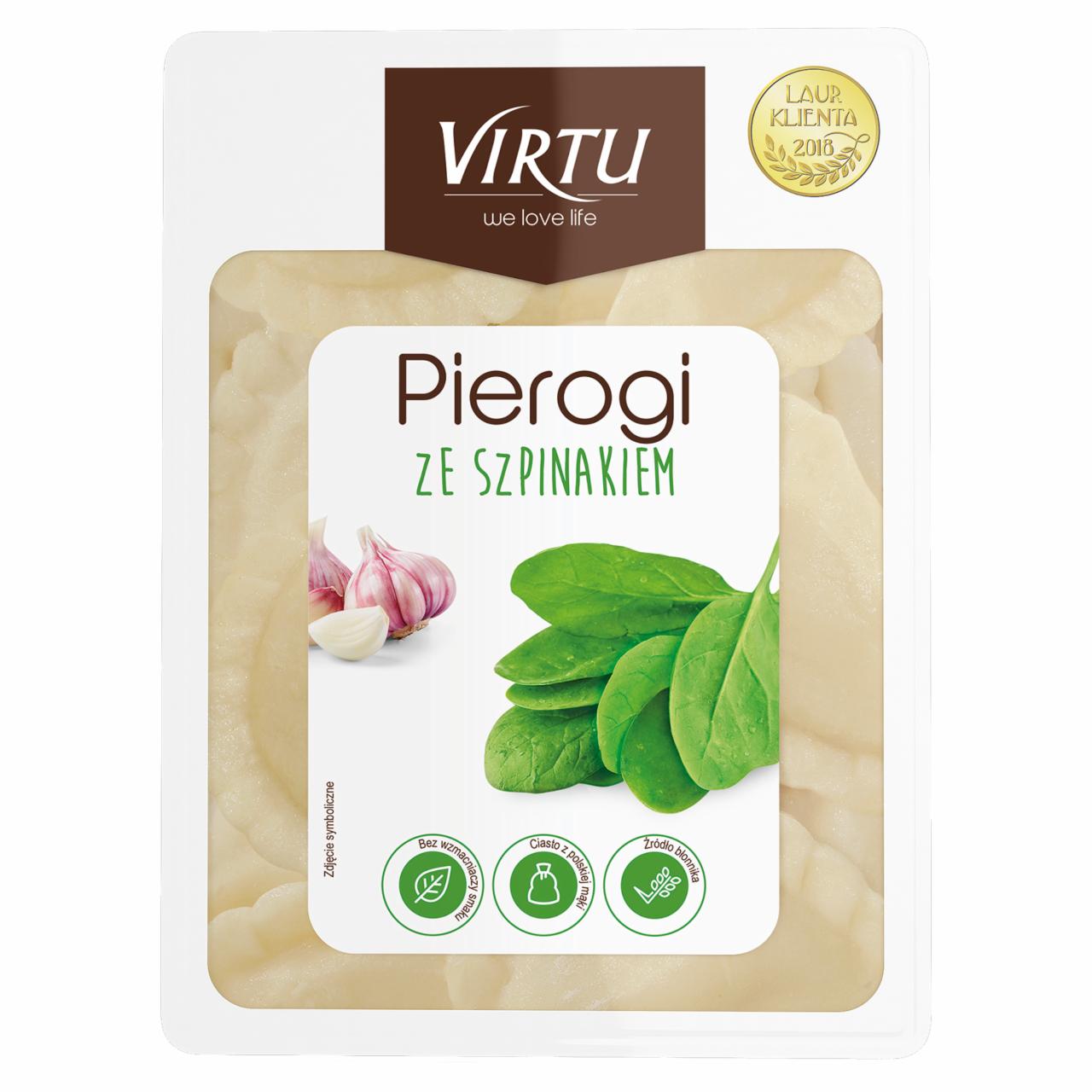 Zdjęcia - Virtu Pierogi ze szpinakiem 1 kg