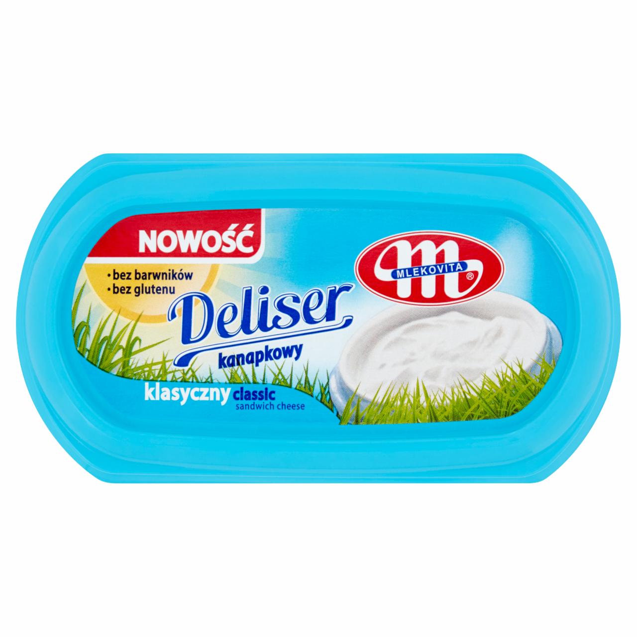 Zdjęcia - Mlekovita Deliser Serek twarogowy kanapkowy klasyczny 125 g