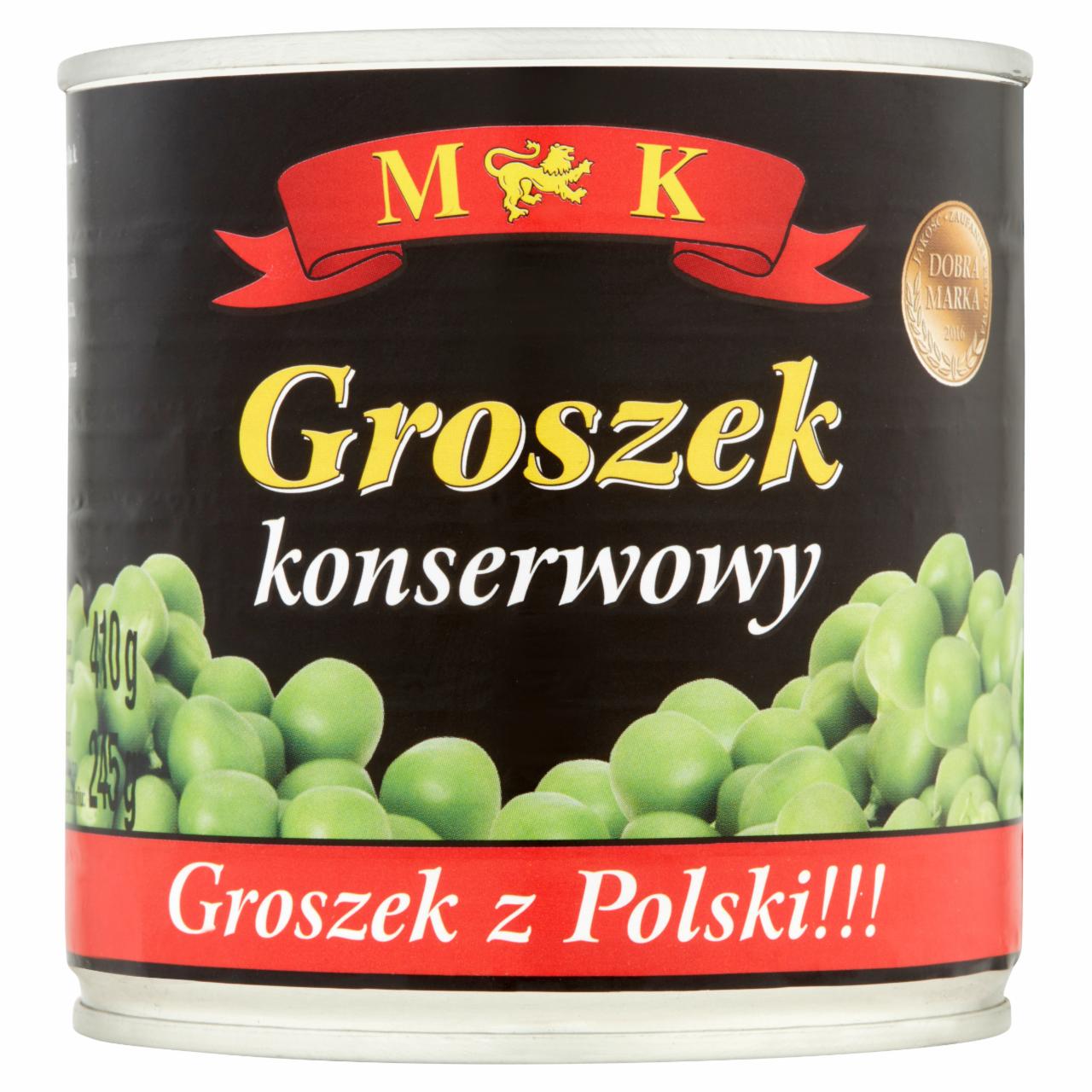 Zdjęcia - MK Groszek konserwowy 410 g