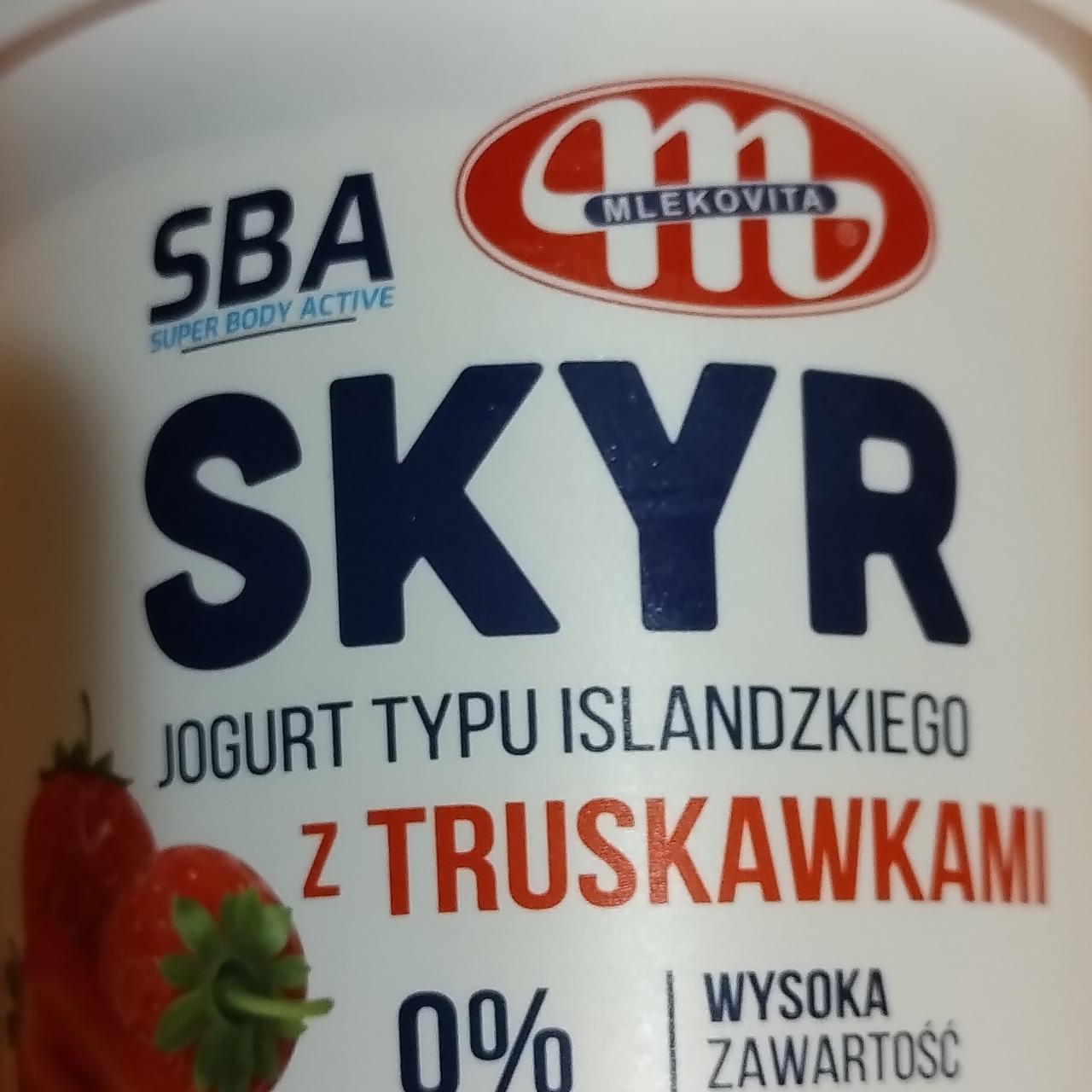 Zdjęcia - Skyr z truskawkami 0% tłuszczu Mlekovita