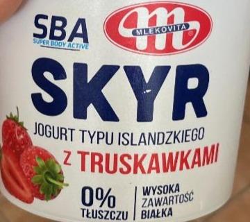 Zdjęcia - Skyr z truskawkami 0% 0% tłuszczu Mlekovita