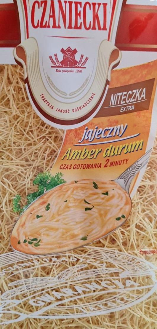 Zdjęcia - Czaniecki Amber Durum Makaron 2 jajeczny niteczka extra 250 g