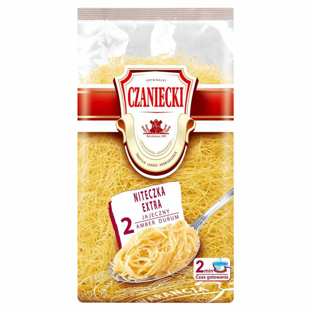 Zdjęcia - Czaniecki Amber Durum Makaron 2 jajeczny niteczka extra 250 g