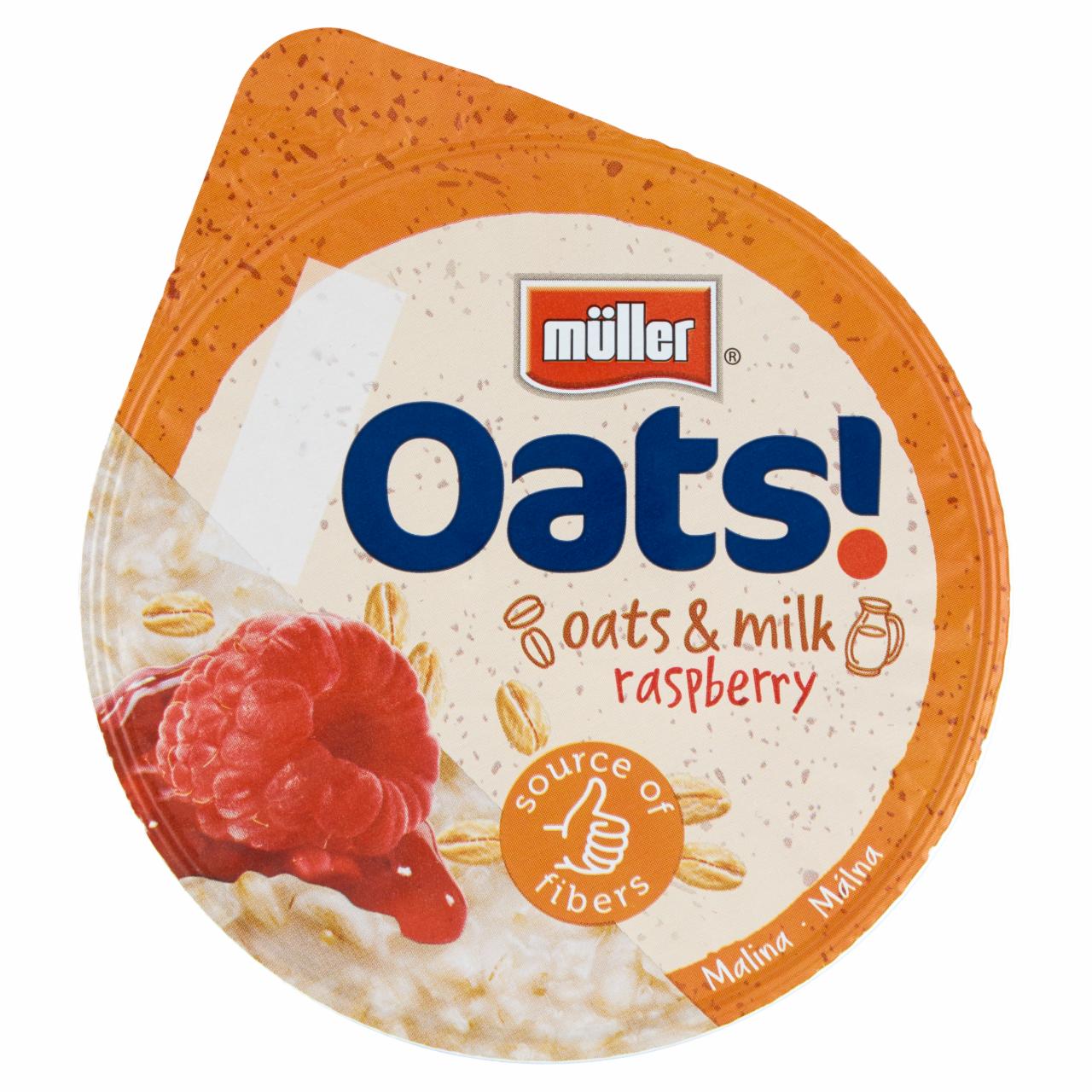 Zdjęcia - Müller Oats! Owsianka z mlekiem malina 160 g