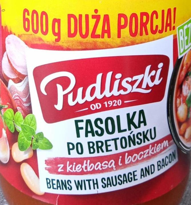 Zdjęcia - Fasolka po bretońsku z kiełbasą i boczkiem Pudliszki