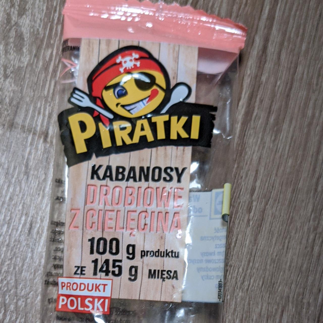 Zdjęcia - Piratki Kabanosy Drobiowe z cielęciną Pikok