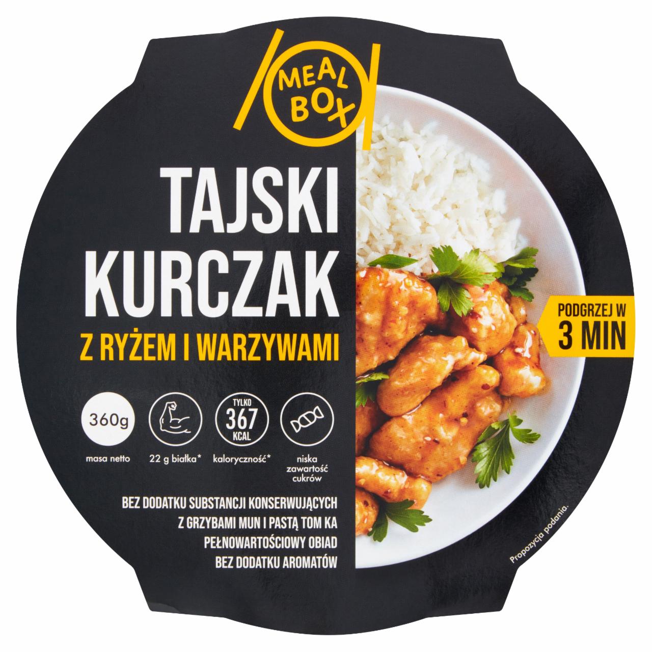 Zdjęcia - Tajski kurczak z ryżem i warzywami Meal Box