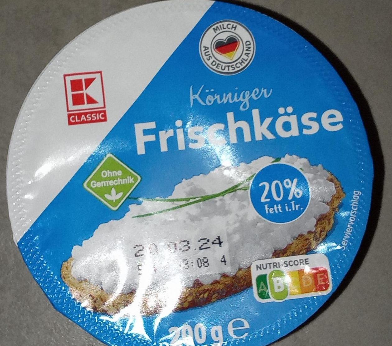 Zdjęcia - Körniger Frischkäse K-classic