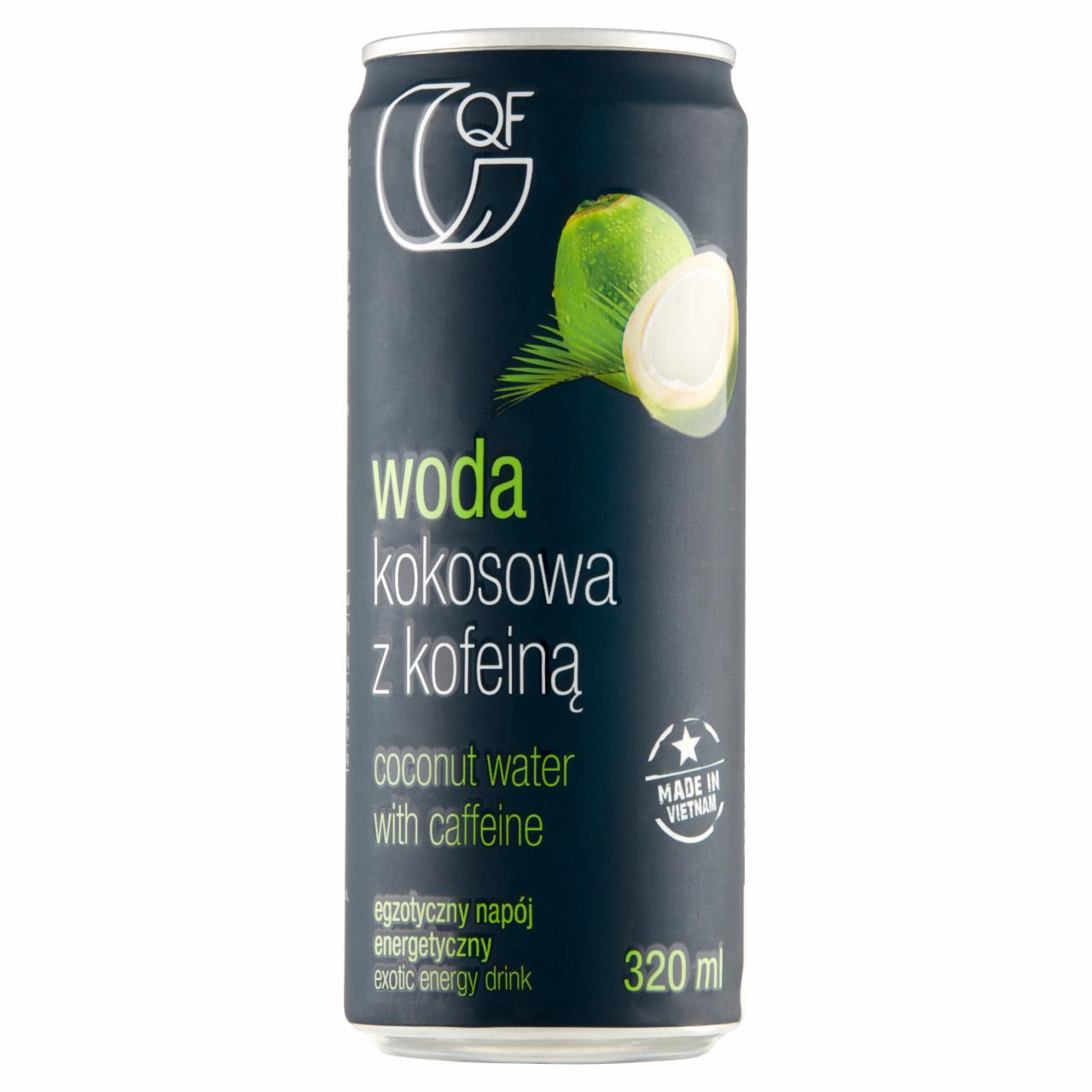 Zdjęcia - QF Woda kokosowa z kofeiną 320 ml