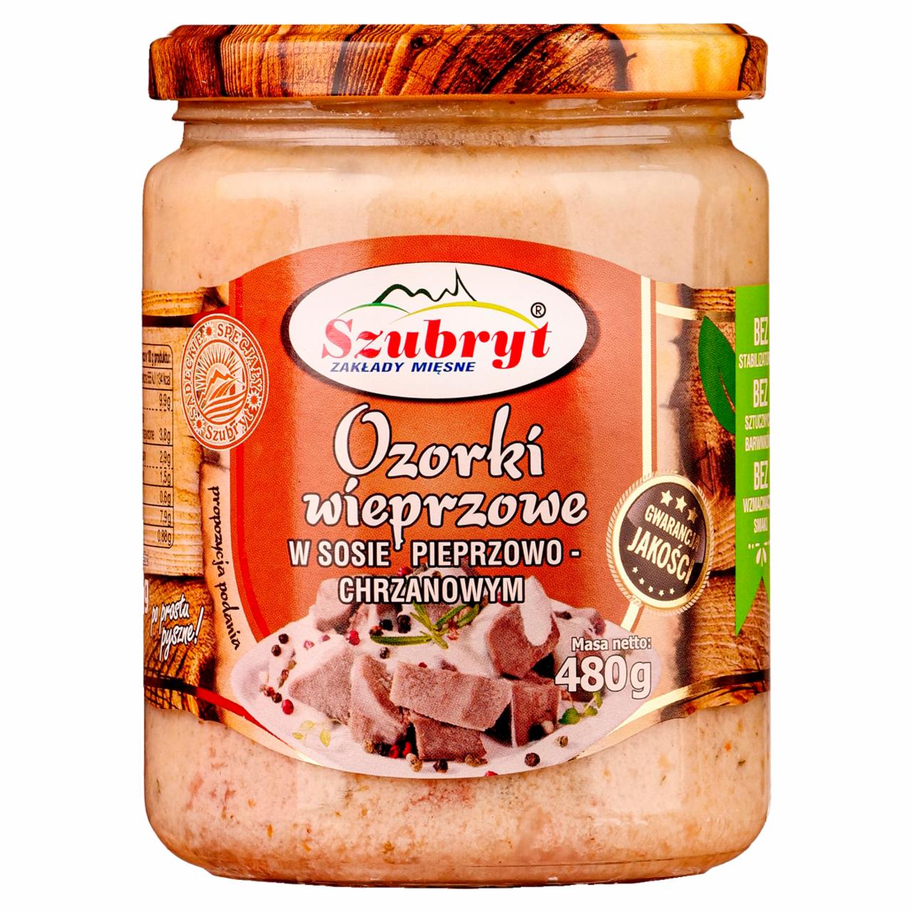 Zdjęcia - Szubryt Ozorki wieprzowe w sosie pieprzowo-chrzanowym 480 g