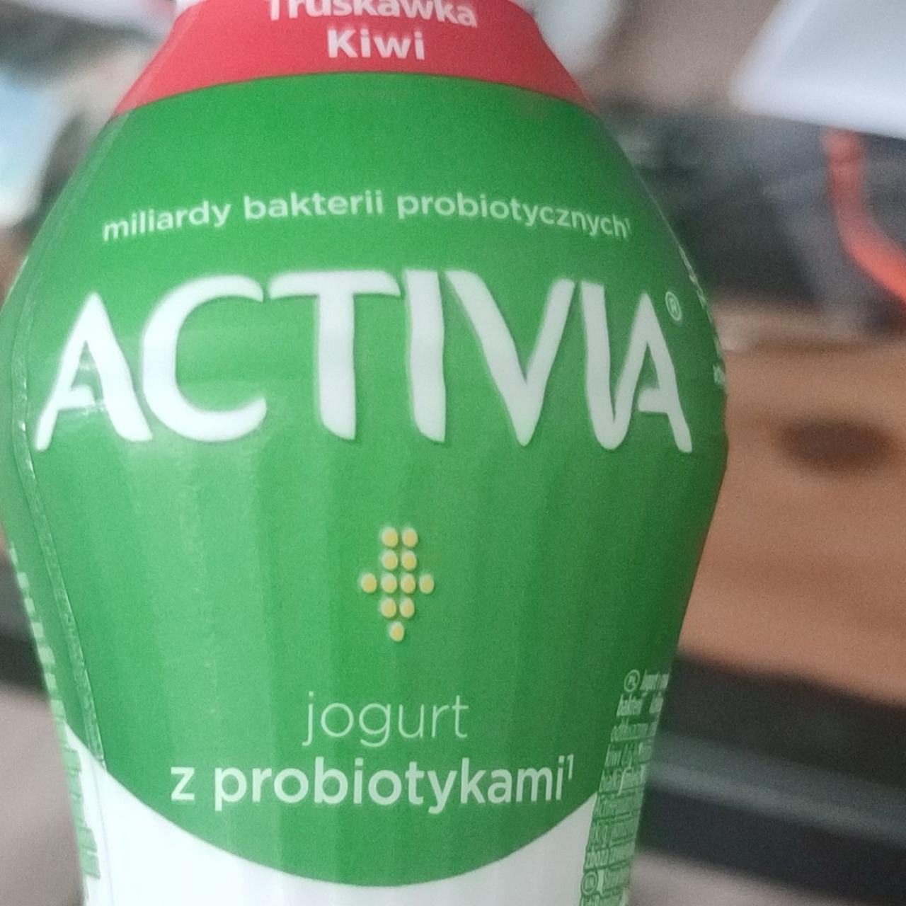 Zdjęcia - Jogurt truskawka kiwi Activia