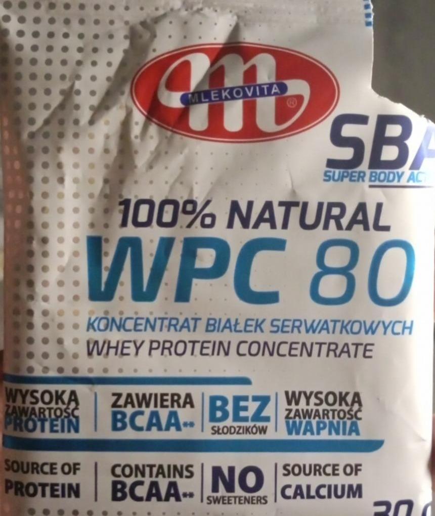 Zdjęcia - 100% Natural WPC 80 koncentrat białek serwatkowych Mlekovita