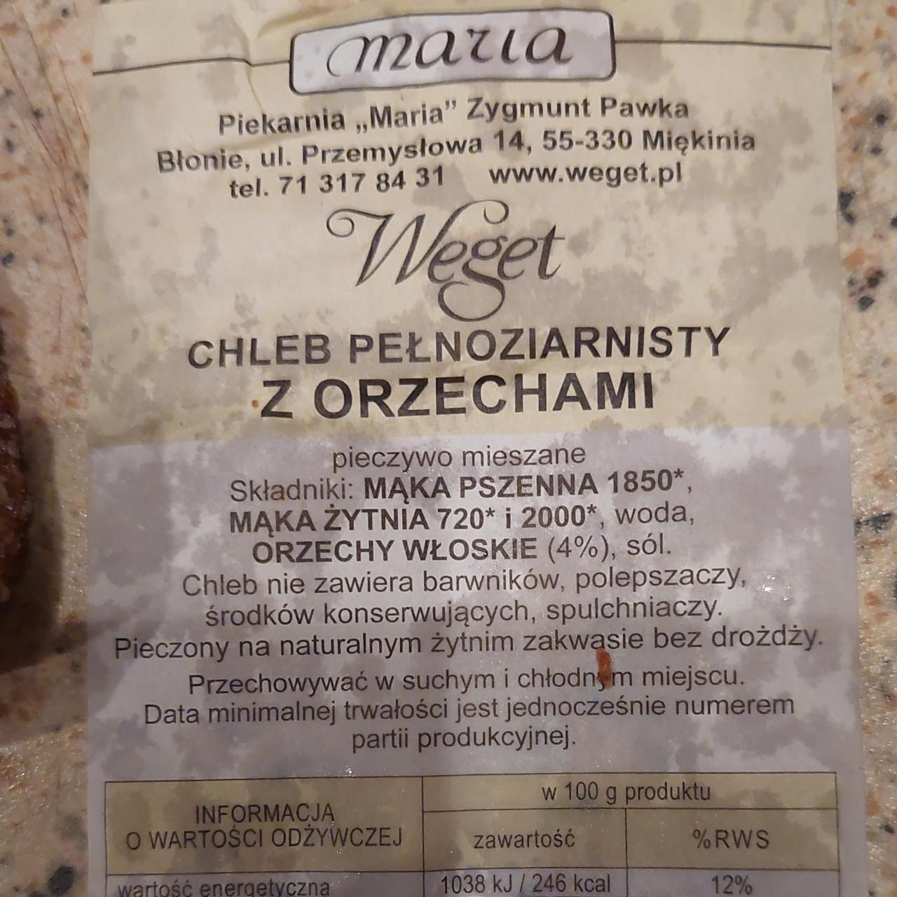 Zdjęcia - Weget pelnoziarbisty z orzechami Maria