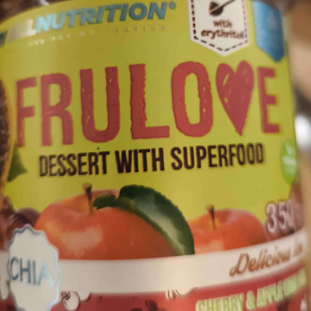 Zdjęcia - Frulove dessert cherry & apple with chia Allnutrition