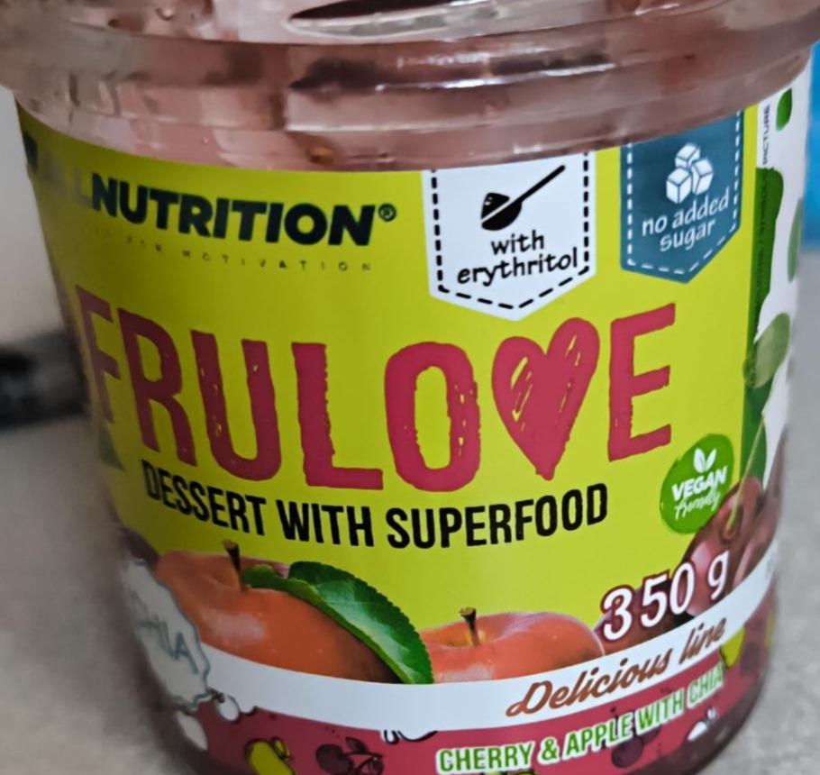 Zdjęcia - Frulove dessert cherry & apple with chia Allnutrition