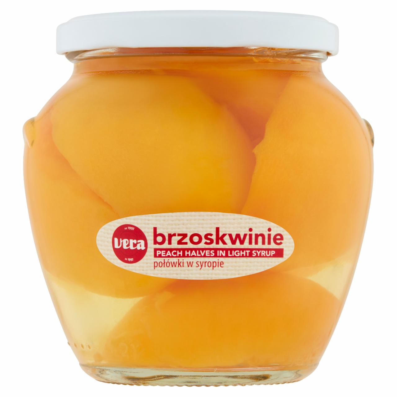 Zdjęcia - Vera Brzoskwinie połówki w syropie 560 g