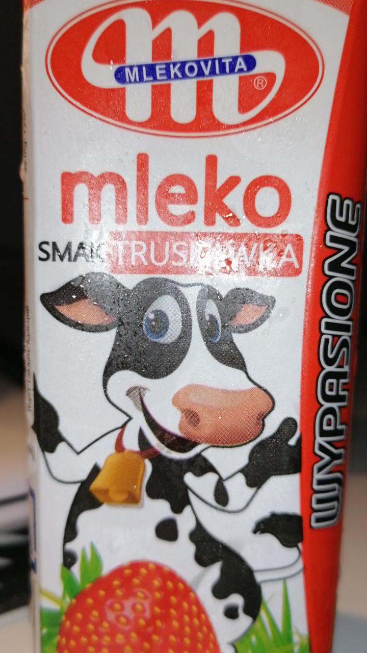 Zdjęcia - Mlekovita Wypasione Mleko smak truskawka 200 ml