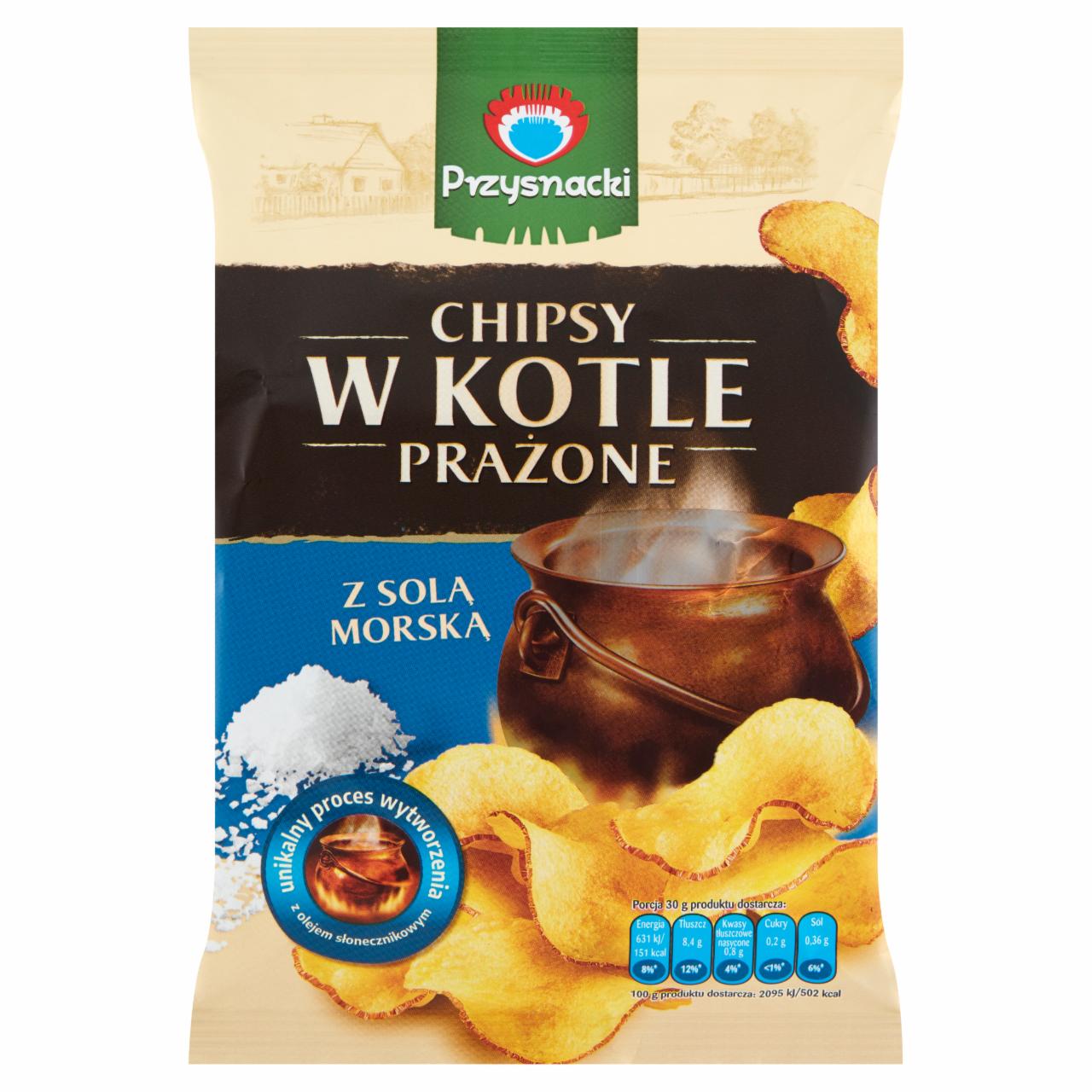 Zdjęcia - Przysnacki Chipsy w kotle prażone z solą morską 30 g