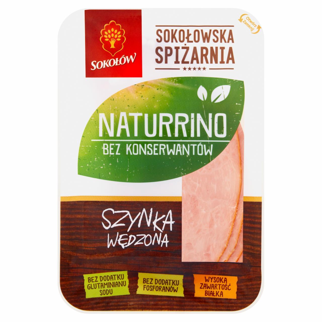 Zdjęcia - Sokołów Sokołowska Spiżarnia Naturrino Szynka wędzona 100 g