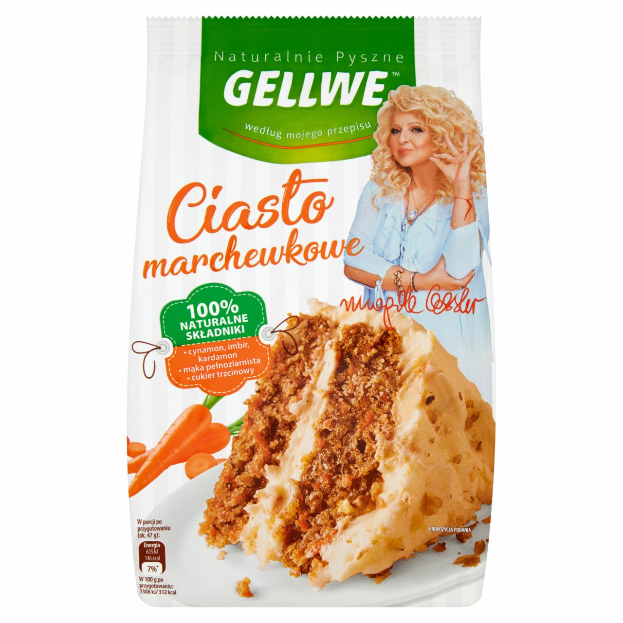 Zdjęcia - Gellwe Naturalnie Pyszne Ciasto marchewkowe mieszanka do wypieku 430 g