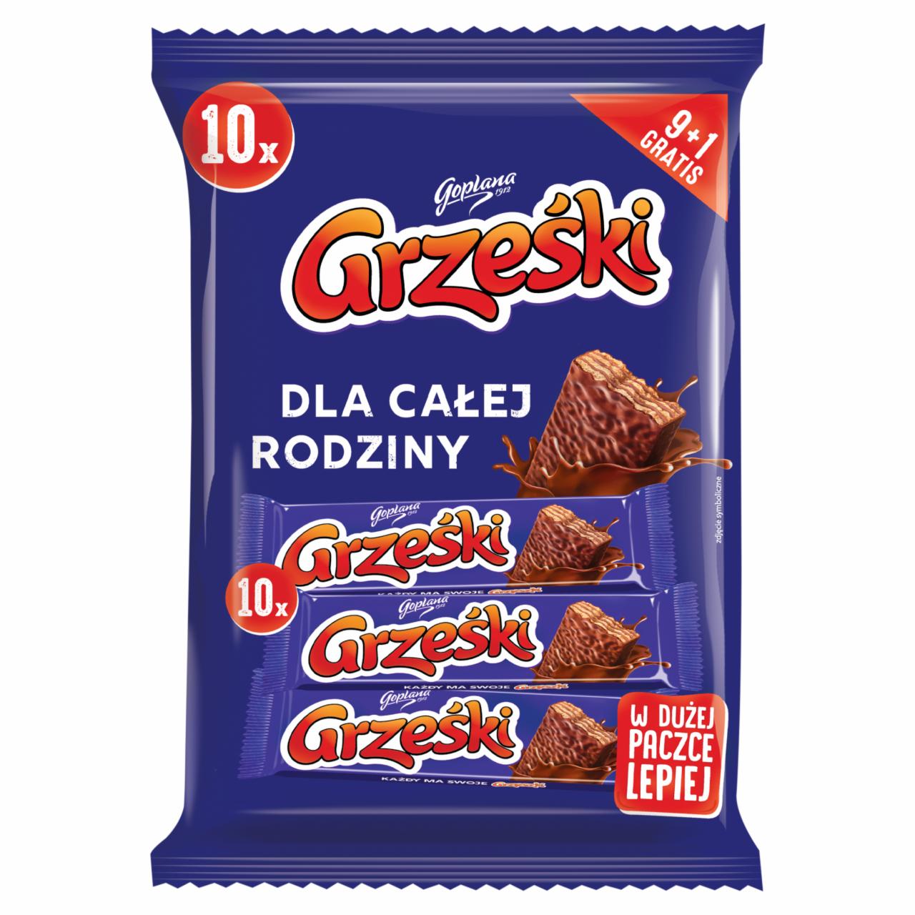 Zdjęcia - Grześki Wafel przekładane kremem kakaowym 360 g (10 x 36 g)