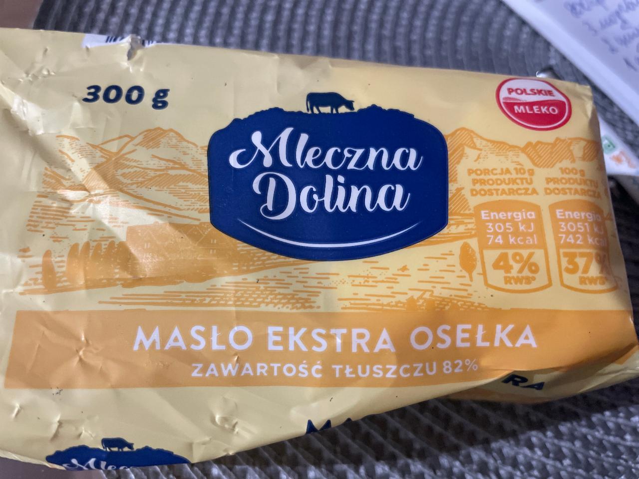 Zdjęcia - Masło Osełkowe 82% Mleczna Dolina