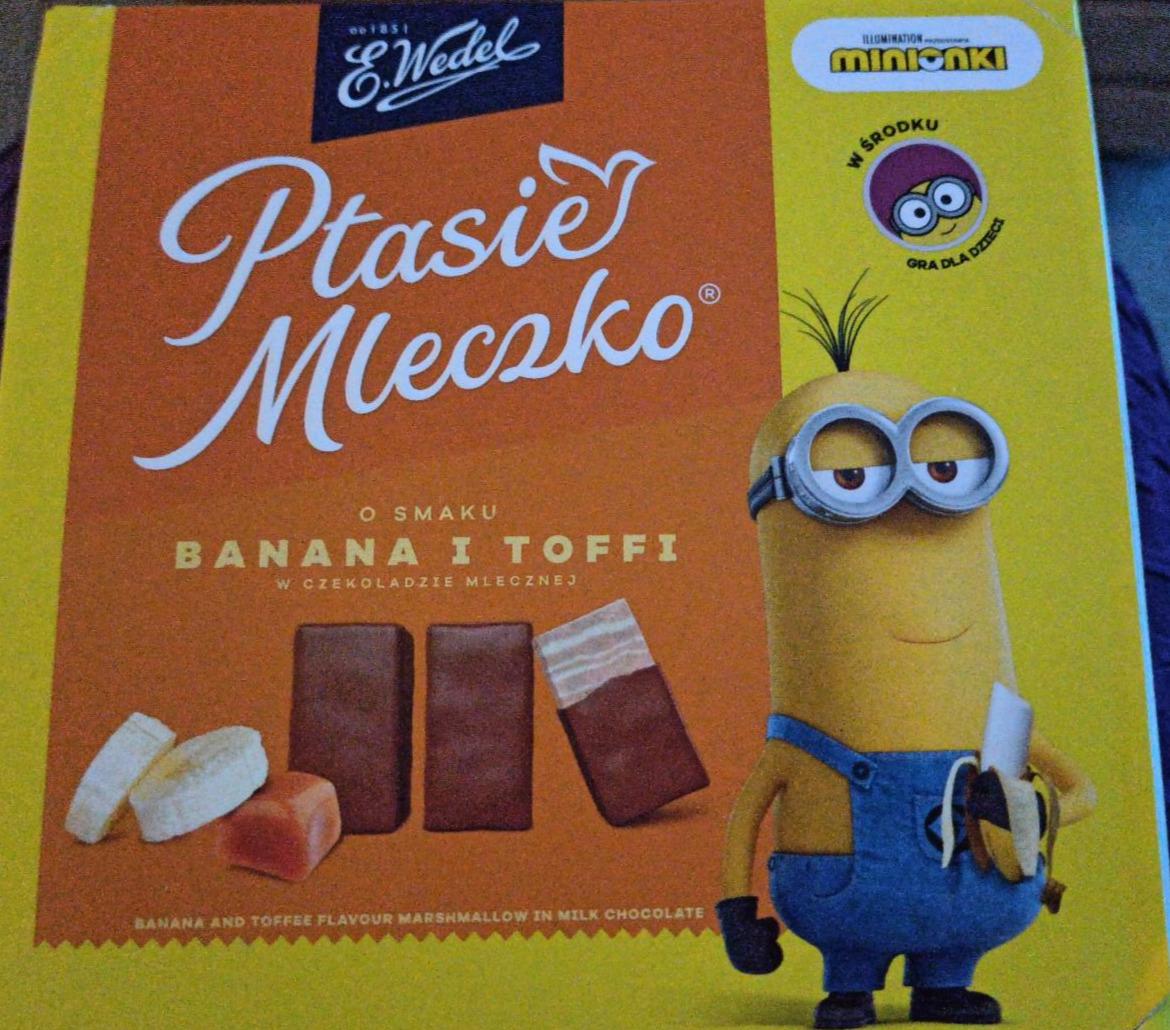 Zdjęcia - E. Wedel Ptasie mleczko o smaku banana i toffi w czekoladzie mlecznej 340 g