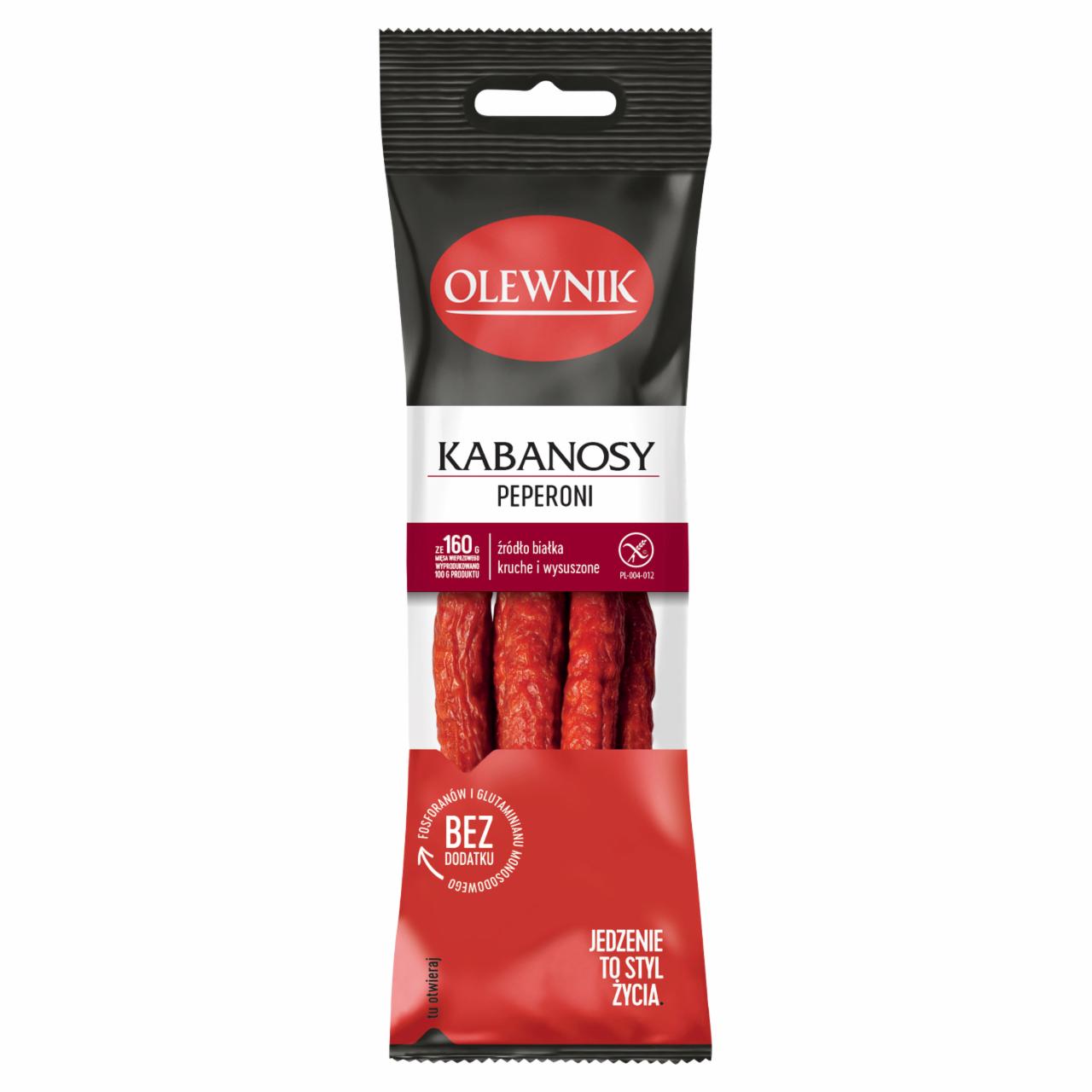 Zdjęcia - Olewnik Kabanosy peperoni 105 g