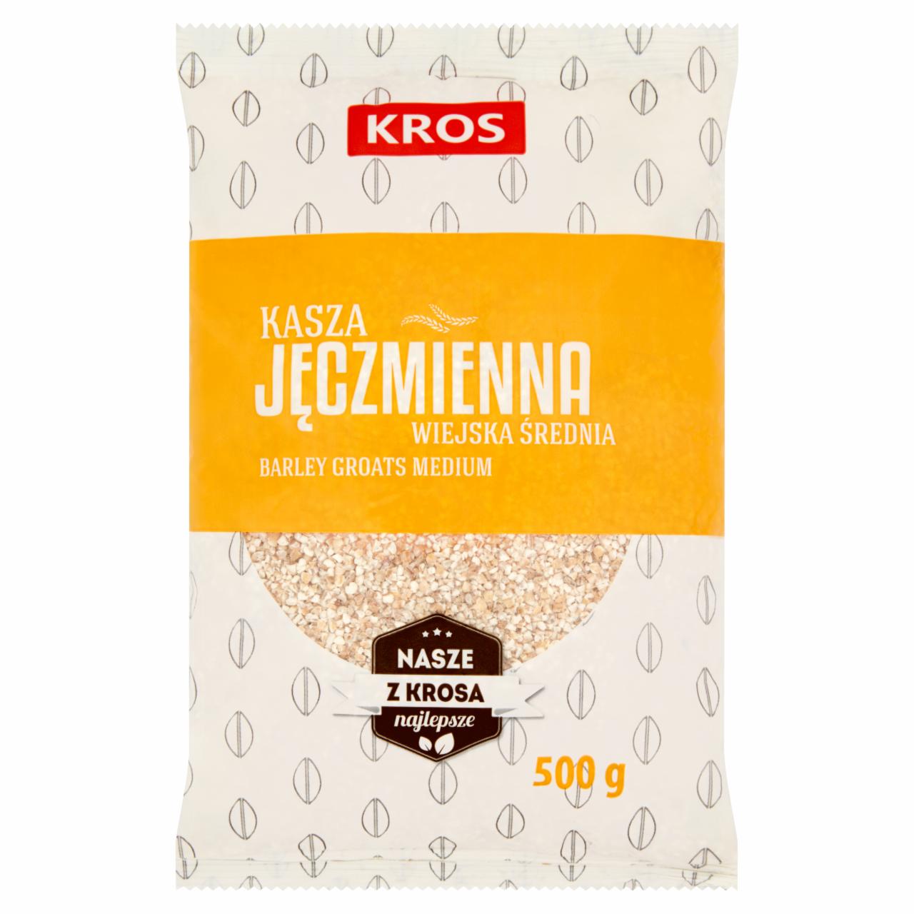 Zdjęcia - KROS Kasza jęczmienna wiejska średnia 500 g