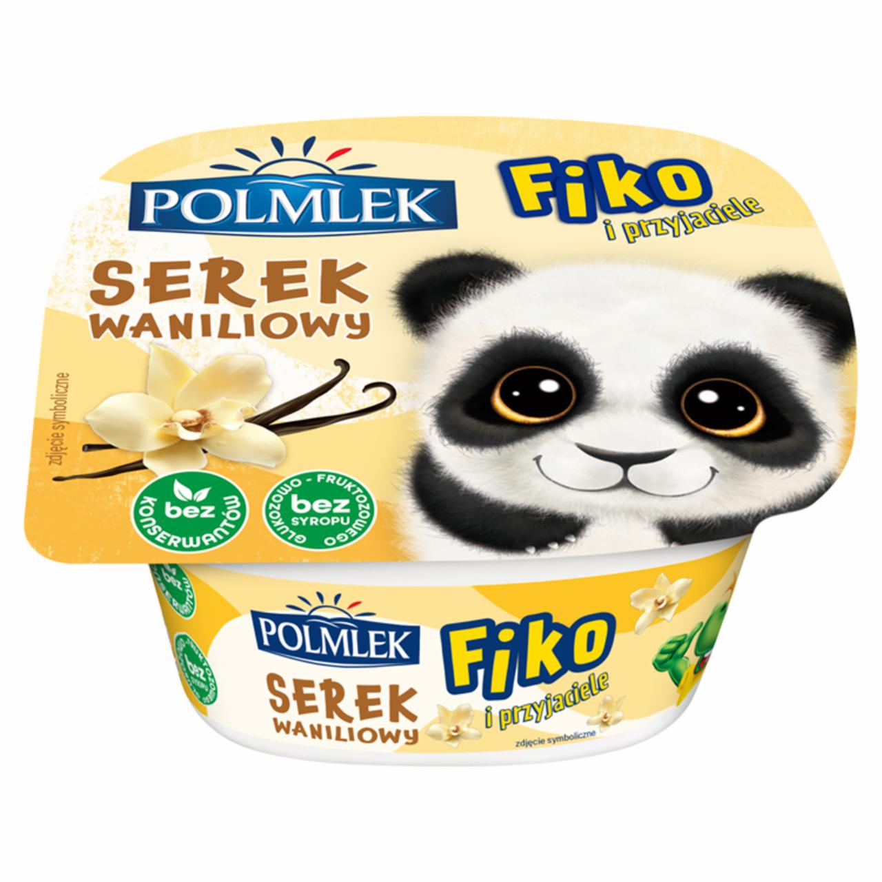 Zdjęcia - Polmlek Fiko i przyjaciele Serek waniliowy 130 g