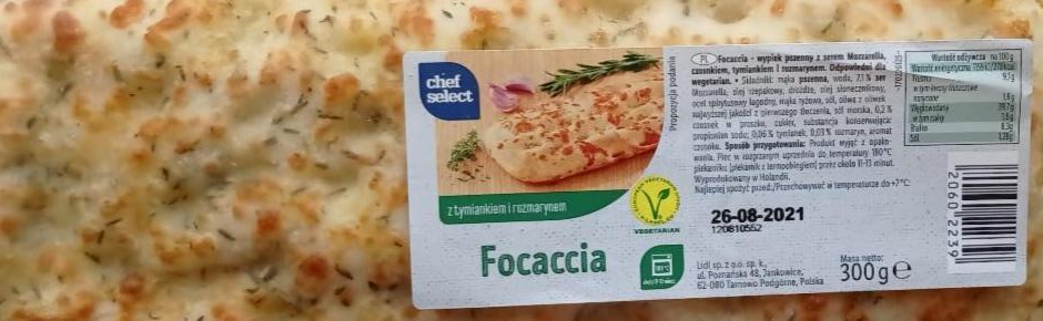 Zdjęcia - Focaccia z tymiankiem i rozmarynem chef select