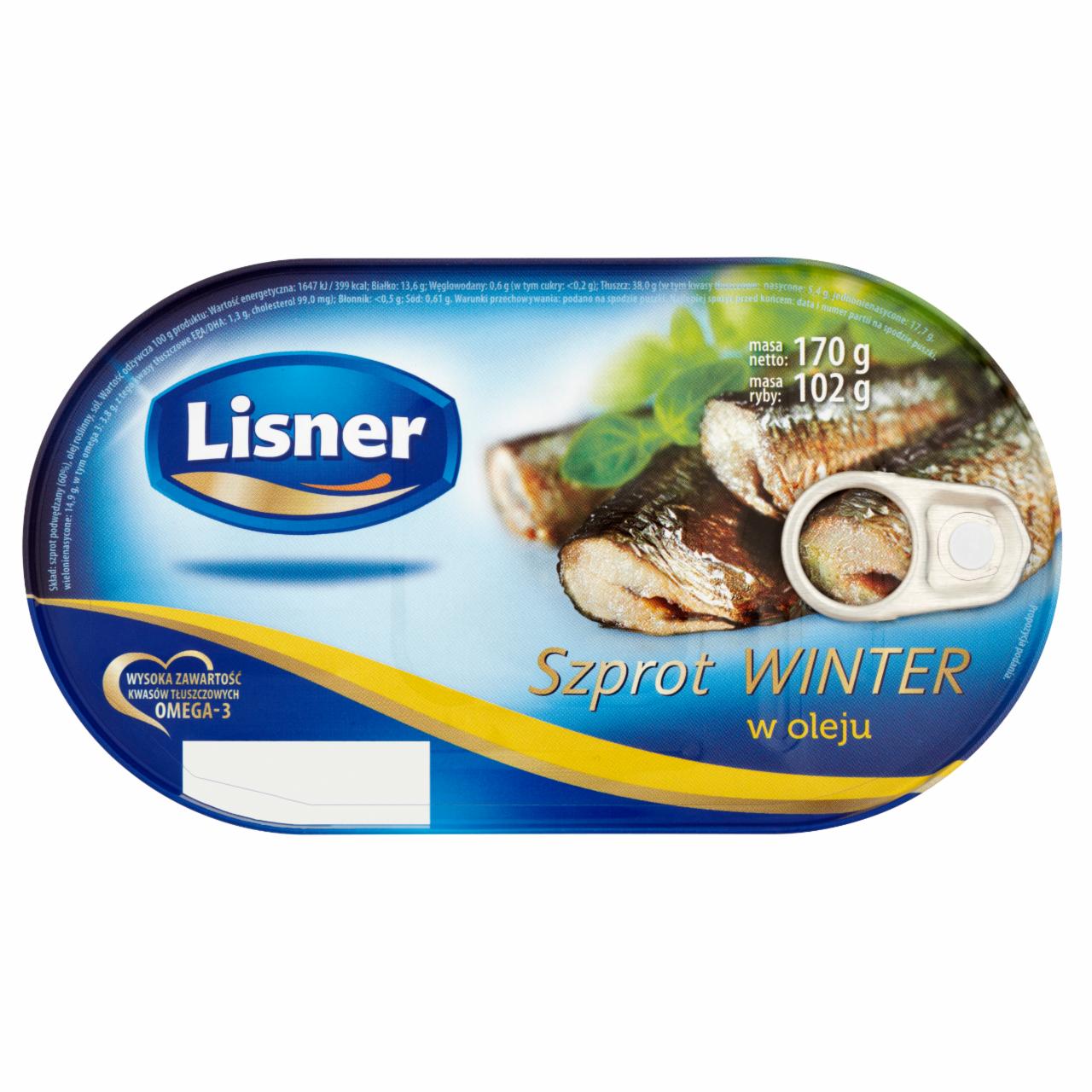 Zdjęcia - Lisner Szprot Winter w oleju 170 g