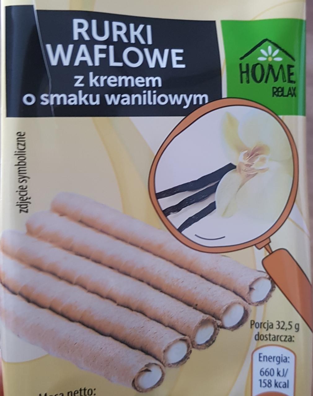 Zdjęcia - Rurki waflowe z kremem o smaku waniliowym Home relax