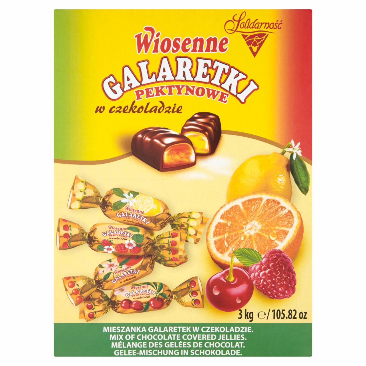 Zdjęcia - Solidarność Wiosenne galaretki pektynowe w czekoladzie 3 kg