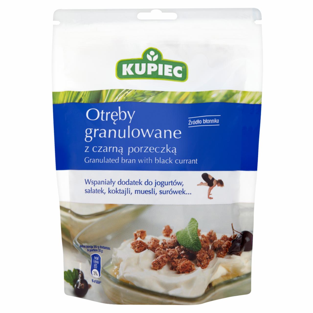 Zdjęcia - Kupiec Otręby granulowane z czarną porzeczką 120 g