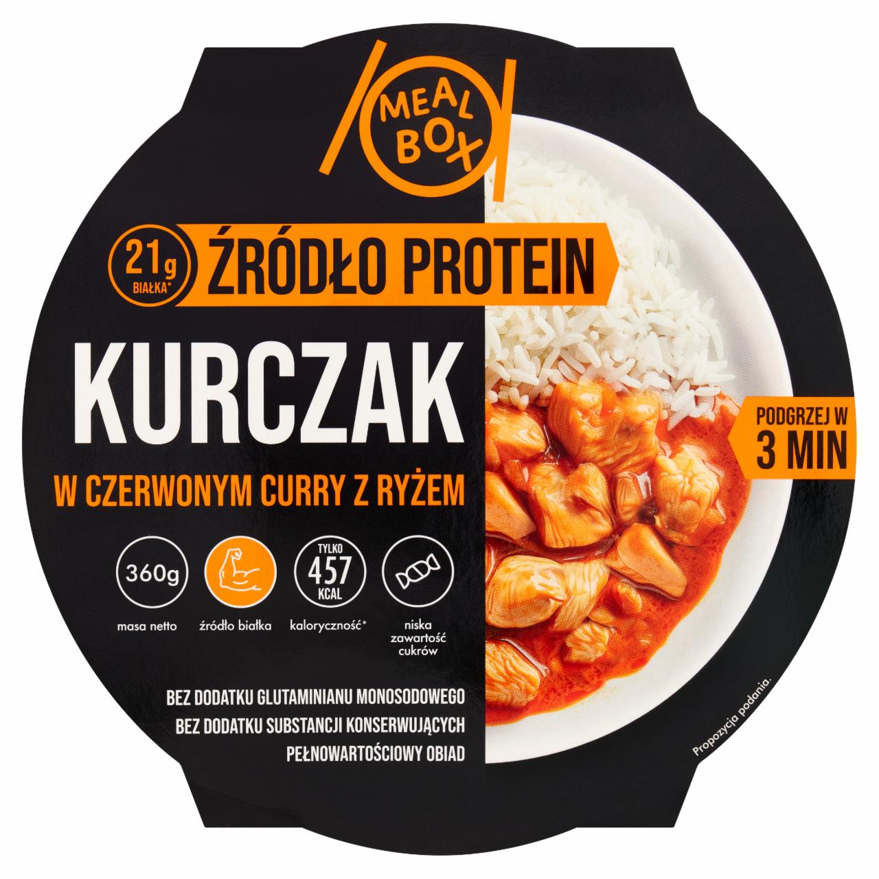 Zdjęcia - Meal Box Źródło Protein Kurczak w czerwonym curry z ryżem 360 g