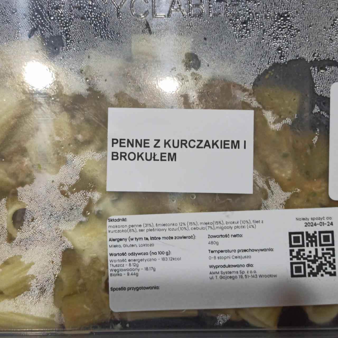 Zdjęcia - Penne z kurczakiem i brokułami AMM