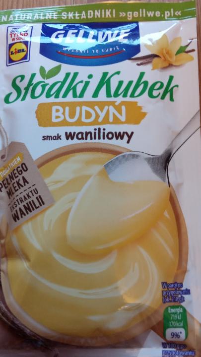 Zdjęcia - Słodki kubek Budyń smak waniliowy Gellwe