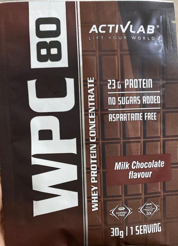 Zdjęcia - WPC 80 whey protein concentrate milk chocolate flavour Activlab