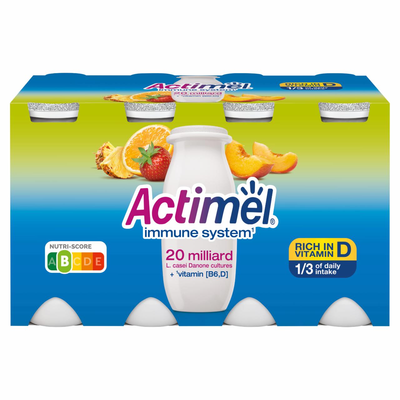 Zdjęcia - Actimel Mleko fermentowane o smaku wieloowocowym 800 g (8 x 100 g)