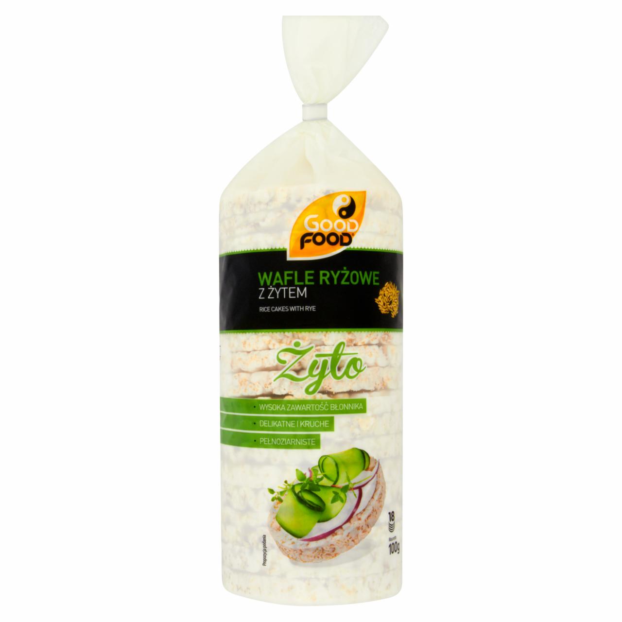 Zdjęcia - Good Food Wafle ryżowe z żytem 100 g (18 sztuk)