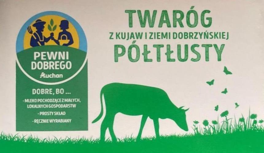 Zdjęcia - Twaróg z kujaw i ziemi dobrzyńskiej półtłusty auchan