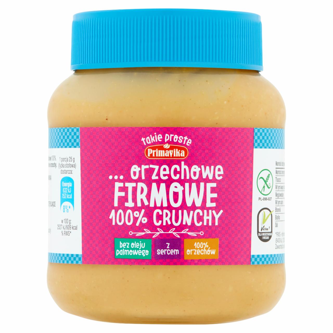 Zdjęcia - Primavika Pasta orzechowa z kawałkami orzechów 350 g