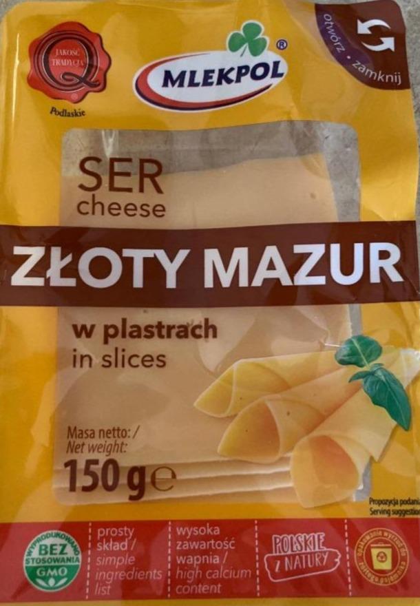 Zdjęcia - Ser Złoty Mazur w plastrach Mlekpol