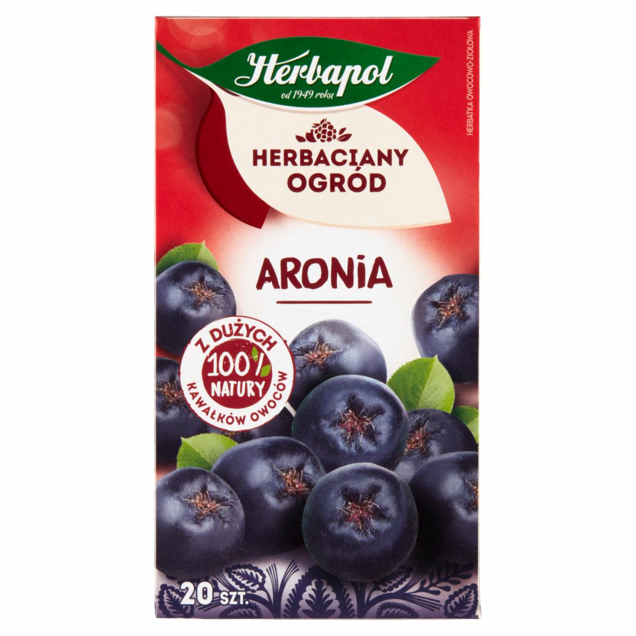 Zdjęcia - Herbapol Herbaciany Ogród Herbatka owocowo-ziołowa aronia 70 g (20 x 3,5 g)