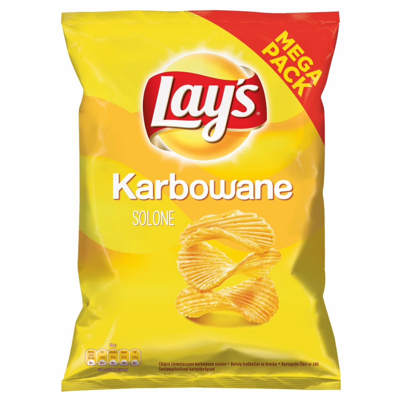 Zdjęcia - Lay's Chipsy ziemniaczane karbowane solone 210 g