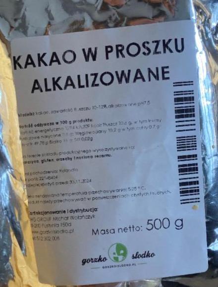 Zdjęcia - Kakao w proszku alkalizowane Gorzko i Słodko