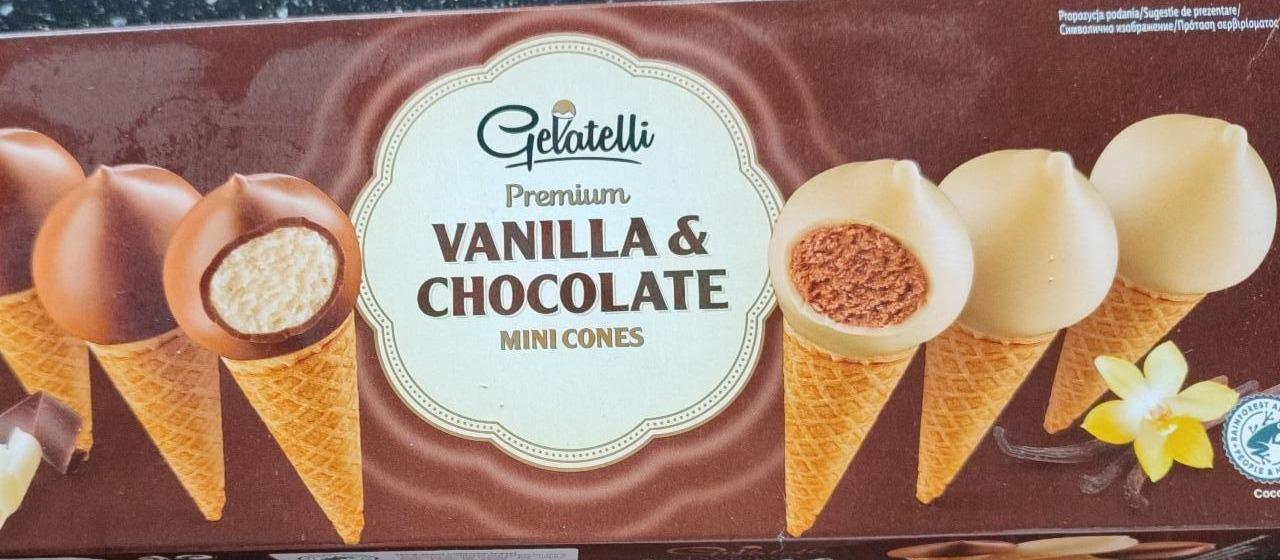 Zdjęcia - Vanilla & chocolate mini cones white chocolate Gelatelli