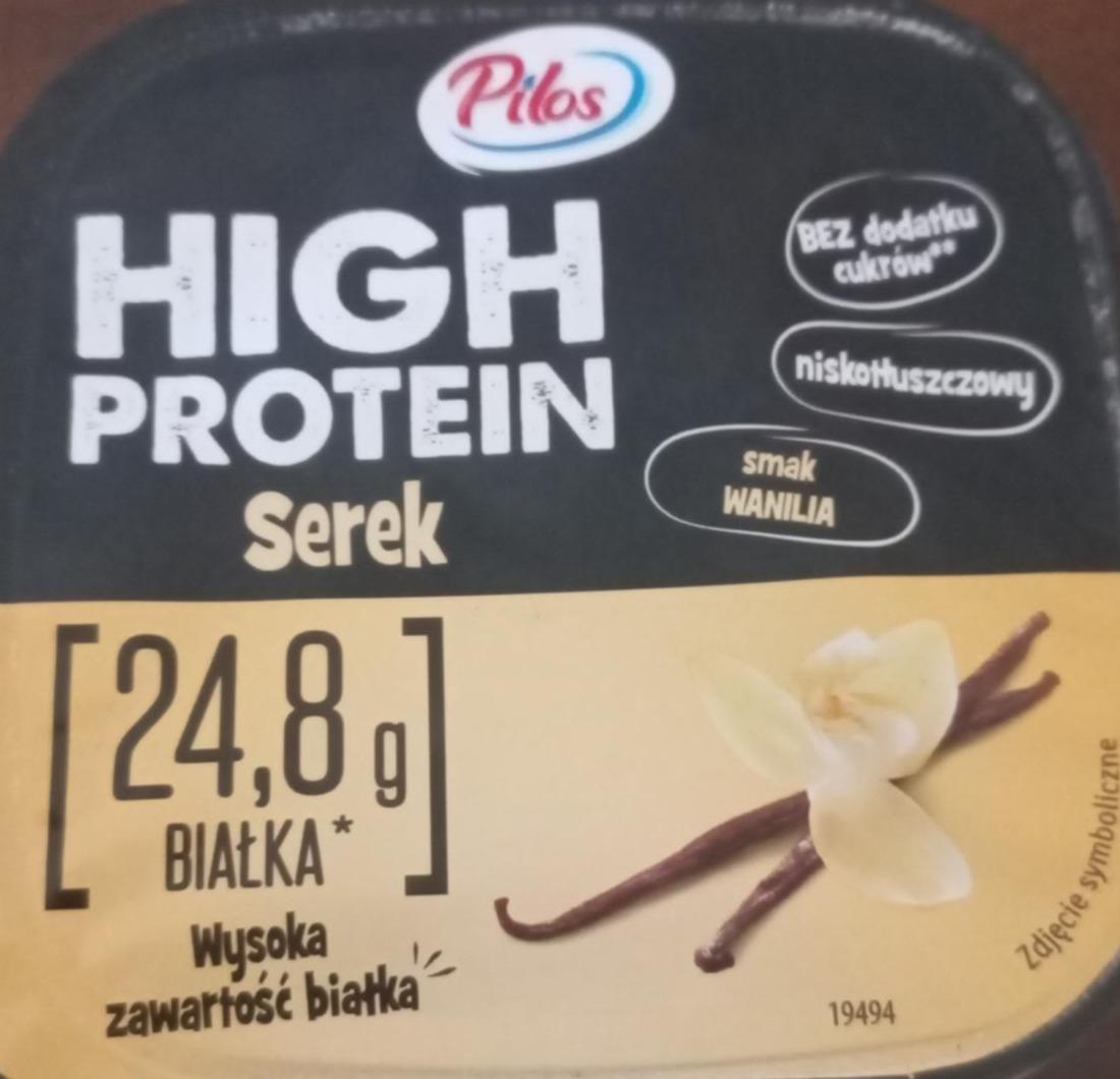 Zdjęcia - High protein serek smak wanilia Pilos