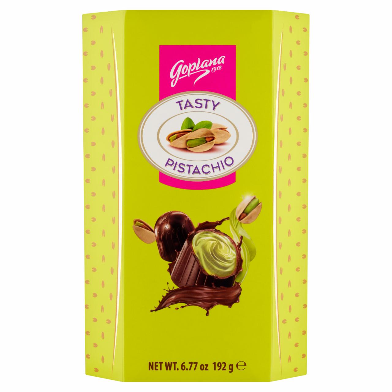 Zdjęcia - Goplana Tasty Pistachio Czekoladki mleczne z kremem 192 g